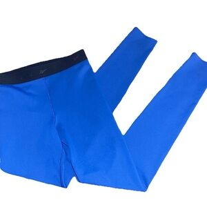 Reebok Victoria Beckham blue Logo Leggings, Size Small
